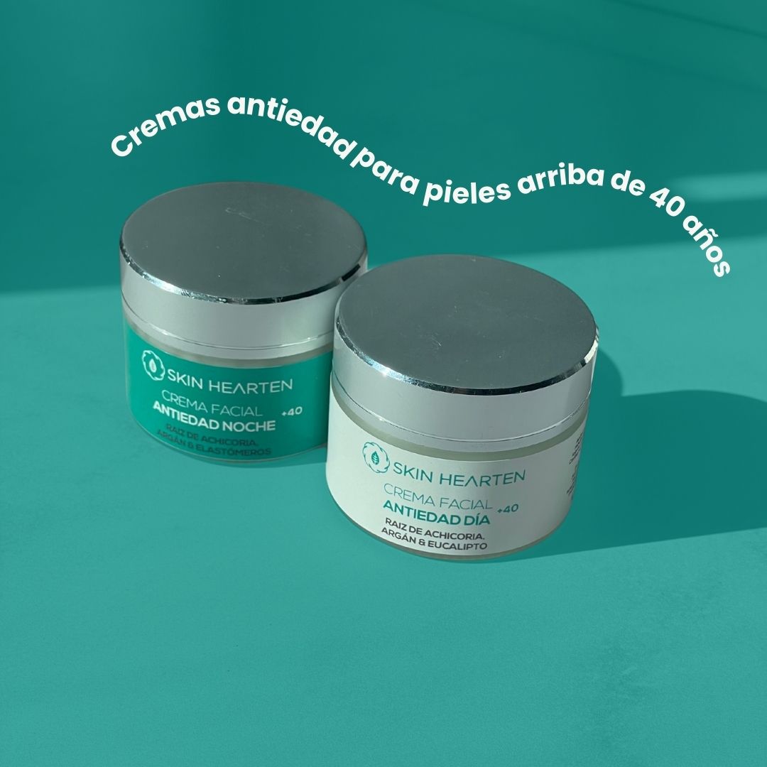 Crema facial antiedad día 40+